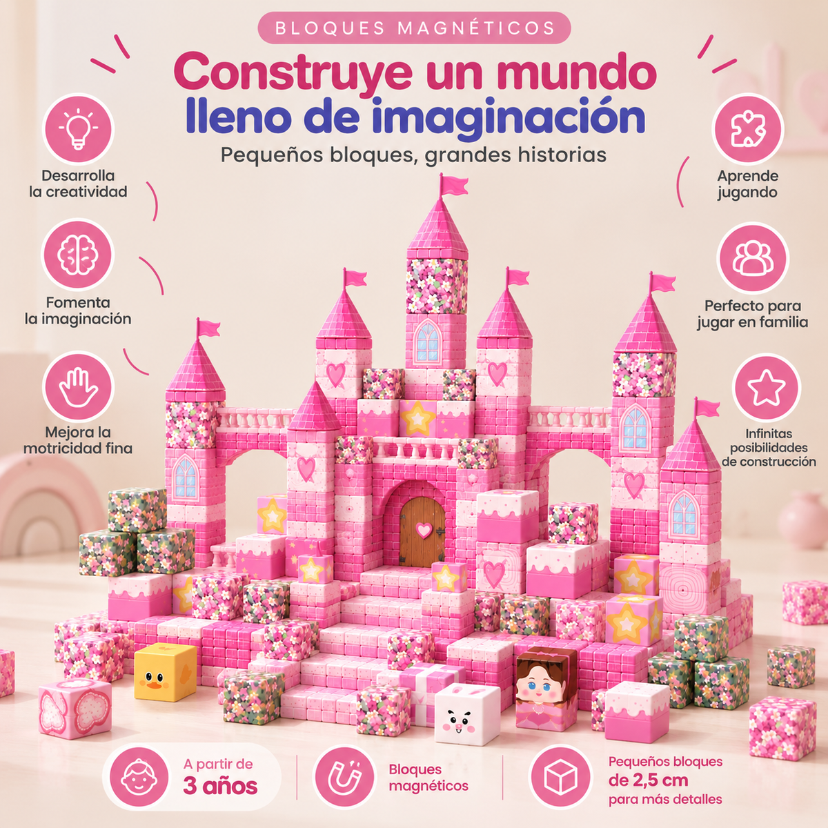 Bloques magnéticos • Un mundo por construir, lejos de las pantallas