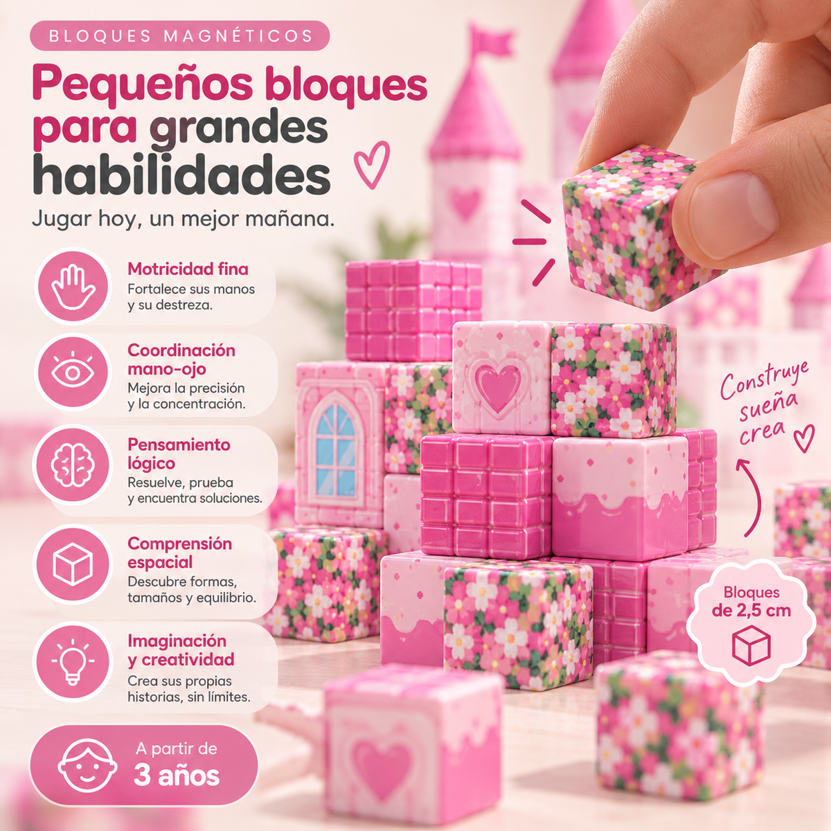 Bloques magnéticos • Un mundo por construir, lejos de las pantallas